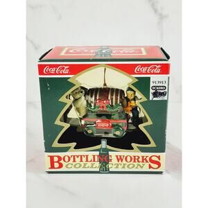 Coca Cola Ornament Barrel of Bears 1995 Christmas Holidays New w/ Box Vintage